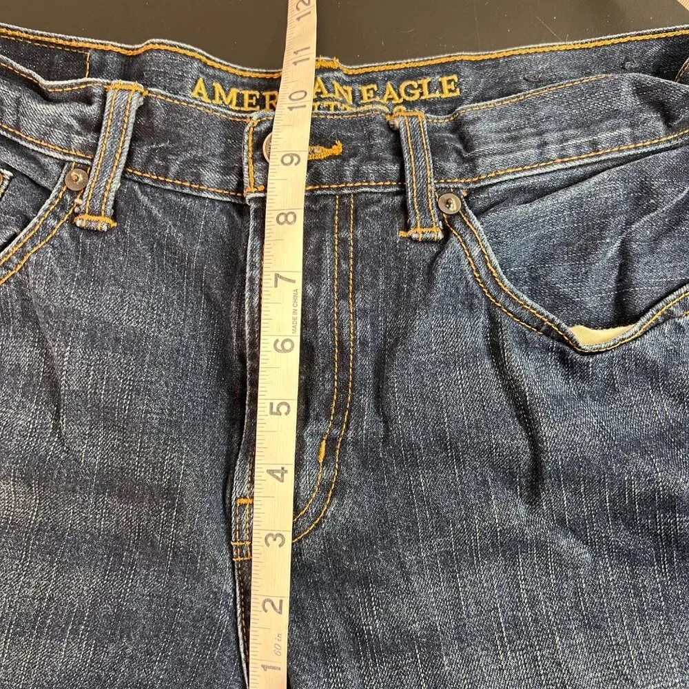 American Eagle Men's Denim Jeans Regular Fit Medium Wash Size 32x34 - Picture 5 of 9